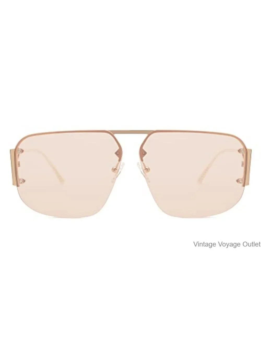 Rimless Metal Aviator Sunglasses Unisex UV400 Protection